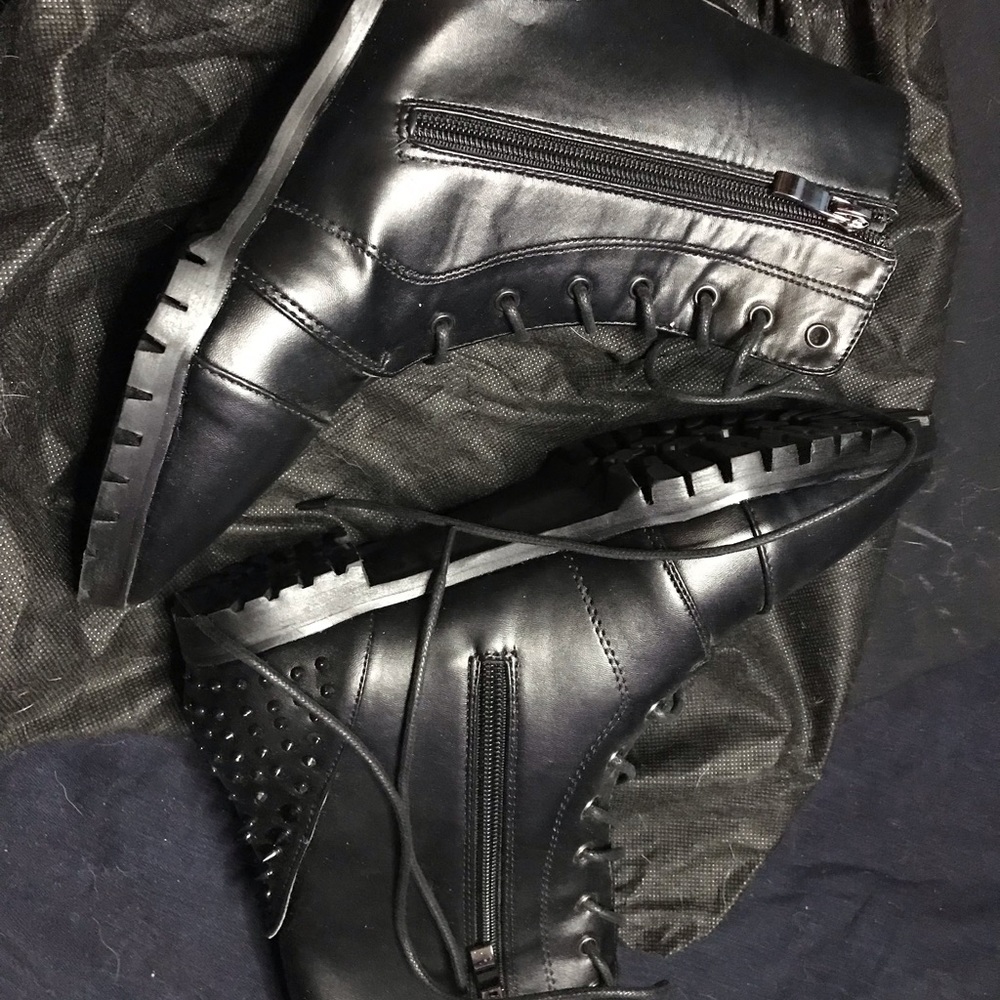 Black Studded Boots